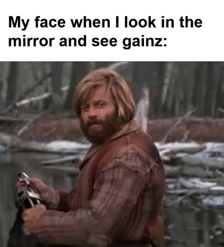 My Face When I Look In The Mirror And See Gainz