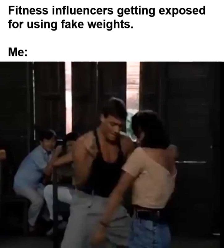 Fitness Influencers Getting Exposed For Using Fake Weights Me