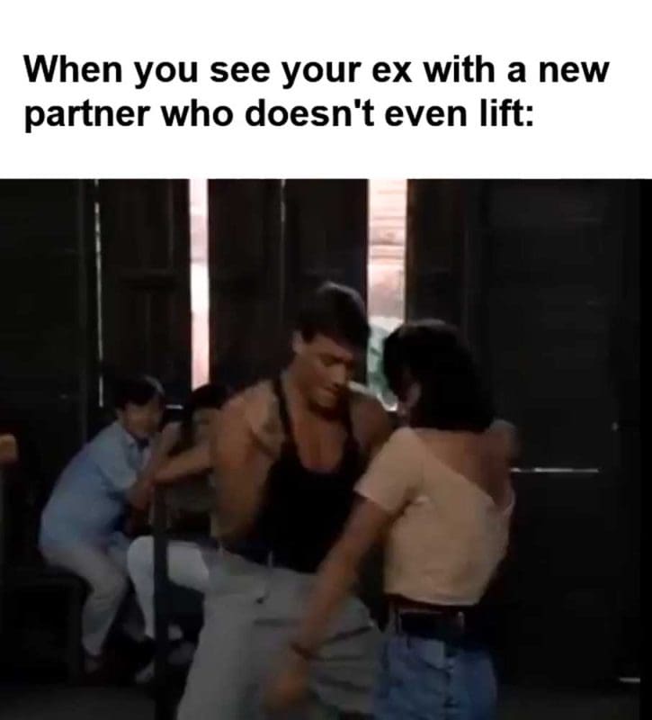 When You See Your Ex With A New Partner Who Doesn't Even Lift