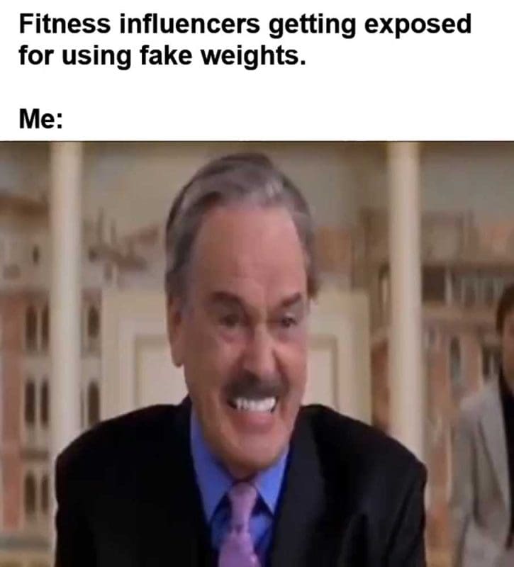 Fitness Influencers Getting Exposed For Using Fake Weights Me