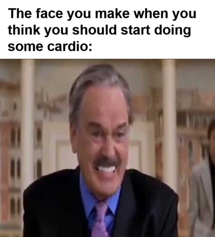 The Face You Make When You Think You Should Start Doing Some Cardio