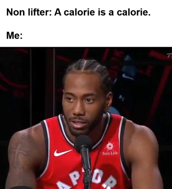 Non Lifter A Calorie Is A Calorie Me