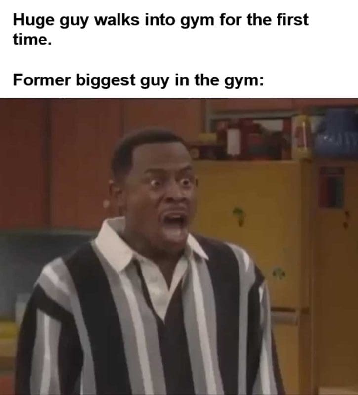 Huge Guy Walks Into Gym For The First Time Former Biggest Guy In The Gym