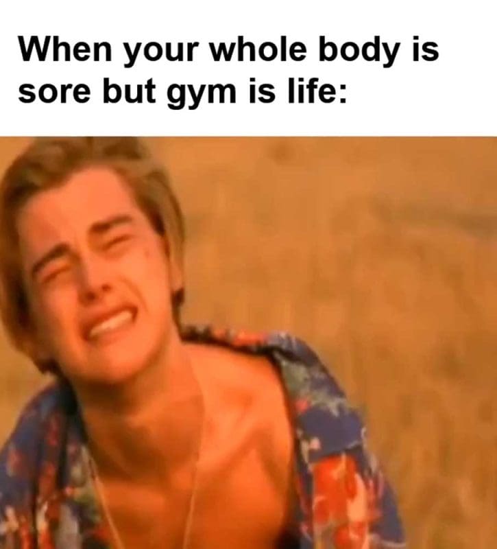When Your Whole Body Is Sore But Gym Is Life