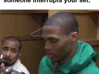 The Face You Make When Someone Interrupts Your Set