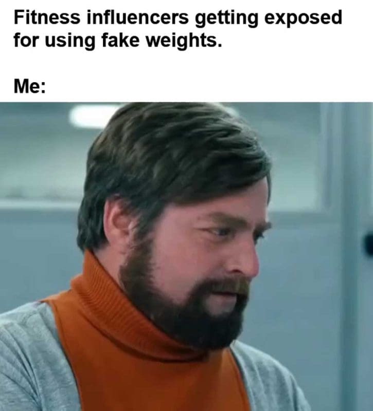 Fitness Influencers Getting Exposed For Using Fake Weights Me