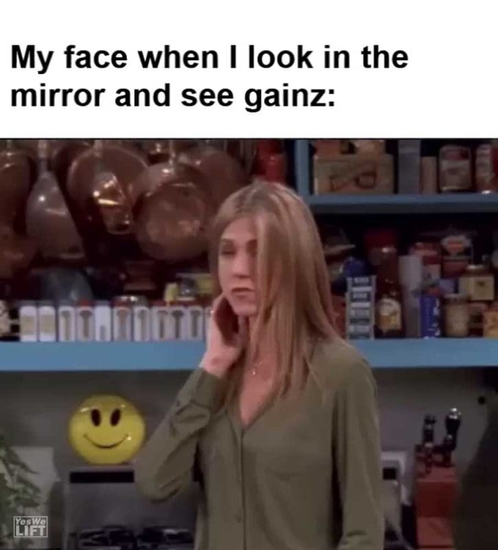 My Face When I Look In The Mirror And See Gainz