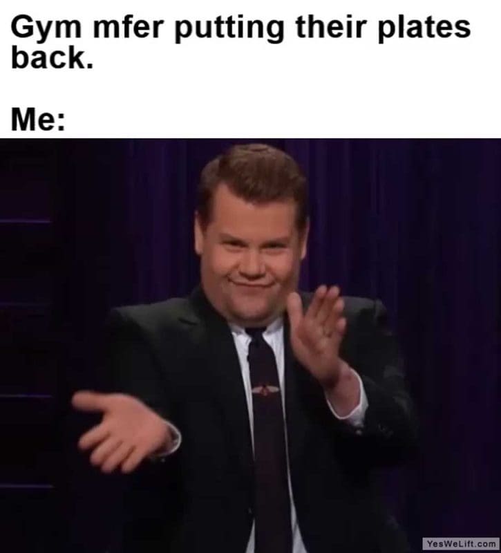 Gym Mfer Putting Their Plates Back Me