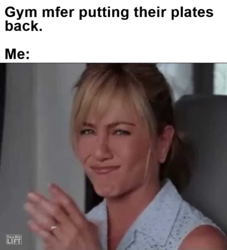 Gym Mfer Putting Their Plates Back Me