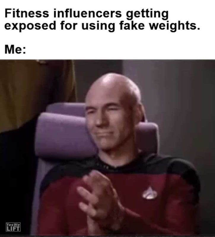 Fitness Influencers Getting Exposed For Using Fake Weights Me