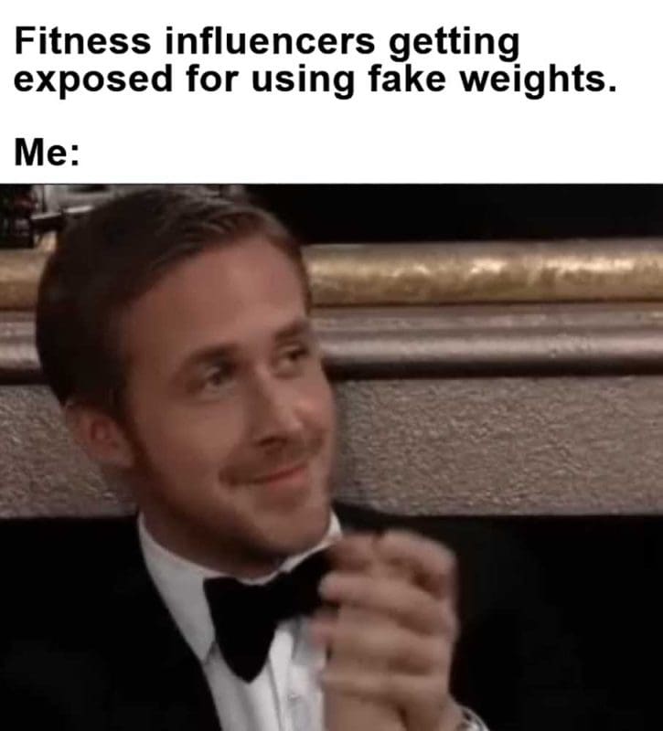 Fitness Influencers Getting Exposed For Using Fake Weights Me