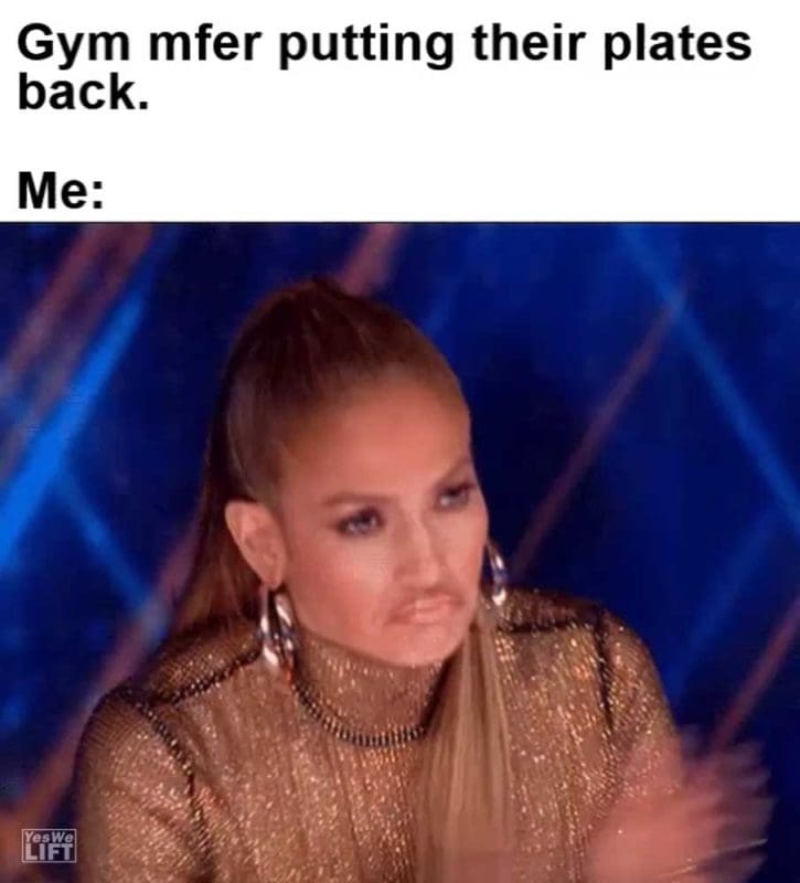 Gym Mfer Putting Their Plates Back Me