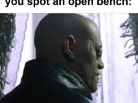 When Its Leg Day But You Spot An Open Bench