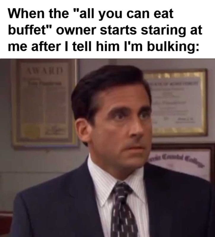 When The All You Can Eat Buffet Owner Starts Staring At Me After I Tell Him I'm Bulking
