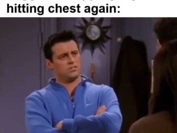 When Your Gym Buddy Suggests Skipping Legs And Hitting Chest Again