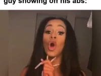 When You See Some Skinny Guy Showing Off His Abs