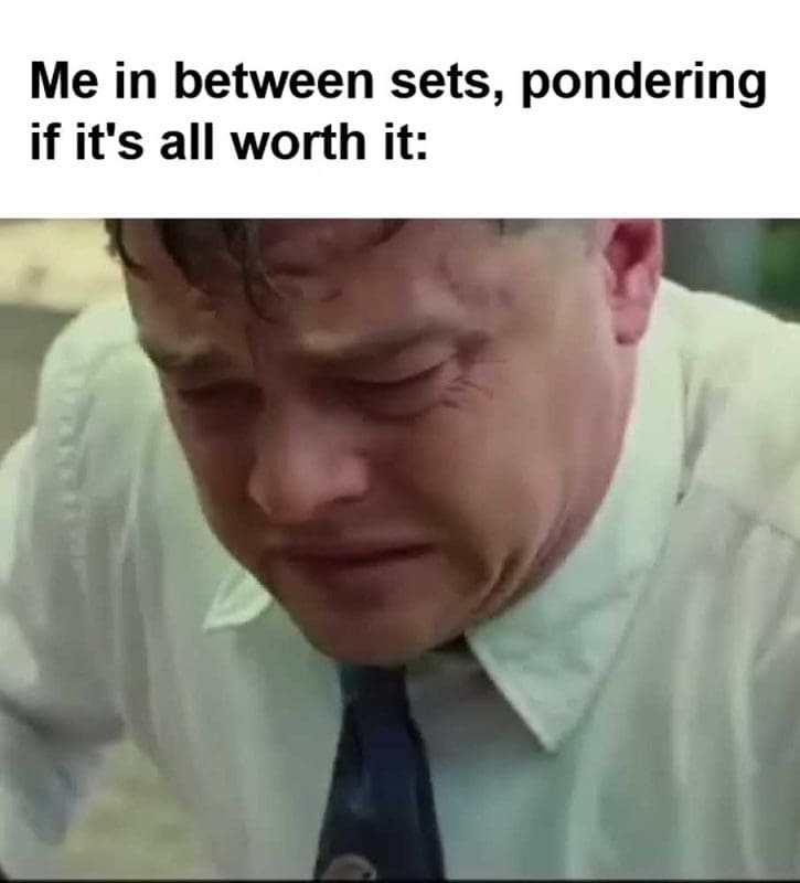 Me In Between Sets Pondering If It's All Worth It