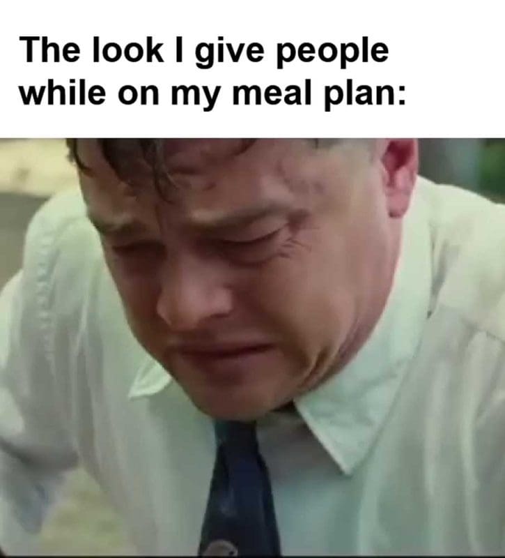 The Look I Give People While On My Meal Plan