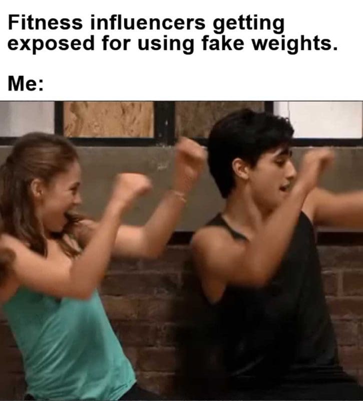 Fitness Influencers Getting Exposed For Using Fake Weights Me