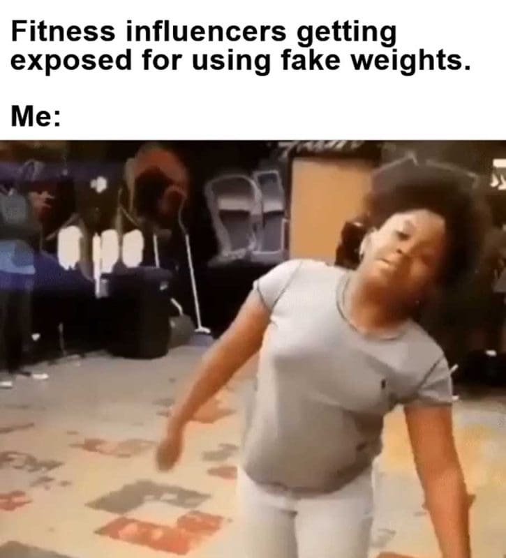 Fitness Influencers Getting Exposed For Using Fake Weights Me