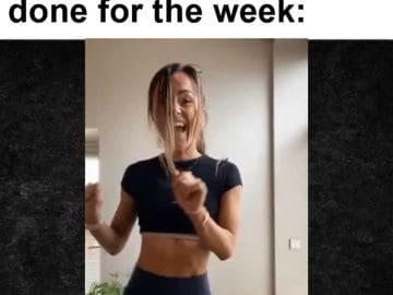 When It's Friday Gym Done For The Week