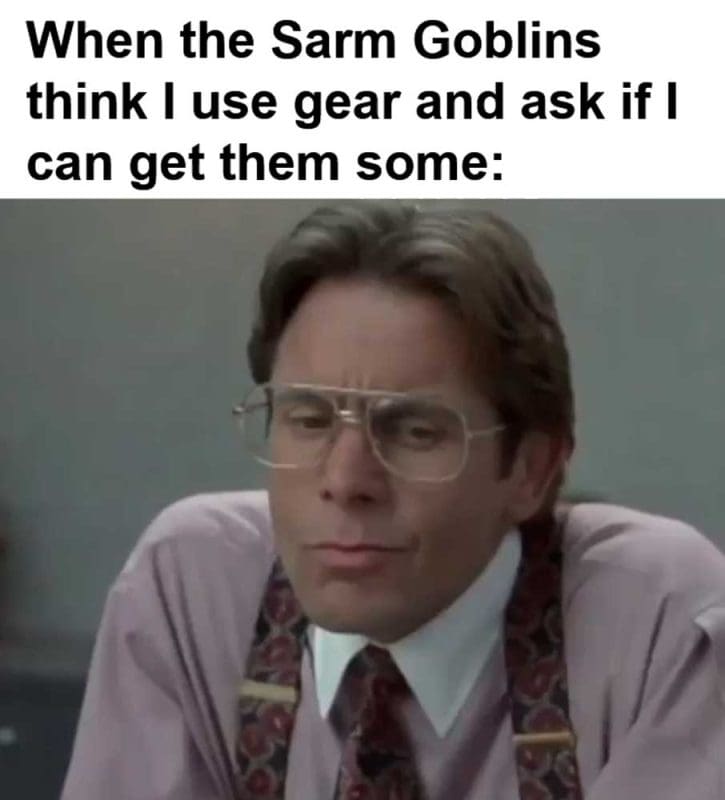 When The Sarm Goblins Think I Use Gear And Ask If I Can Get Them Some
