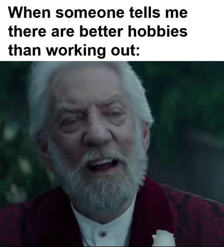 When Someone Tells Me There Are Better Hobbies Than Working Out
