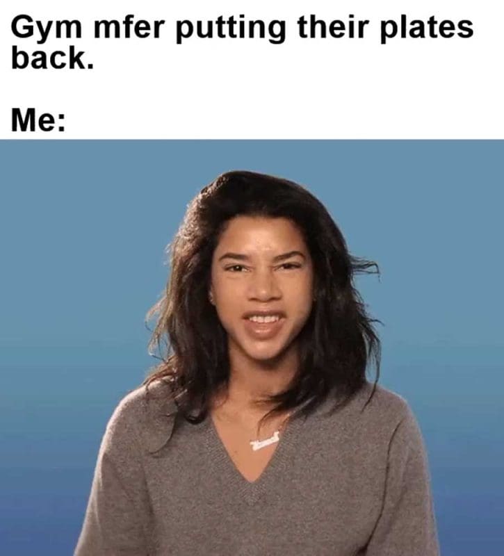 Gym Mfer Putting Their Plates Back Me