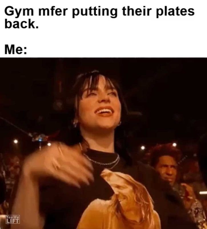 Gym Mfer Putting Their Plates Back Me