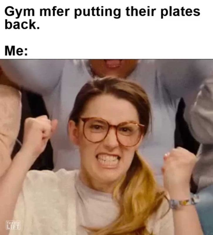 Gym Mfer Putting Their Plates Back Me