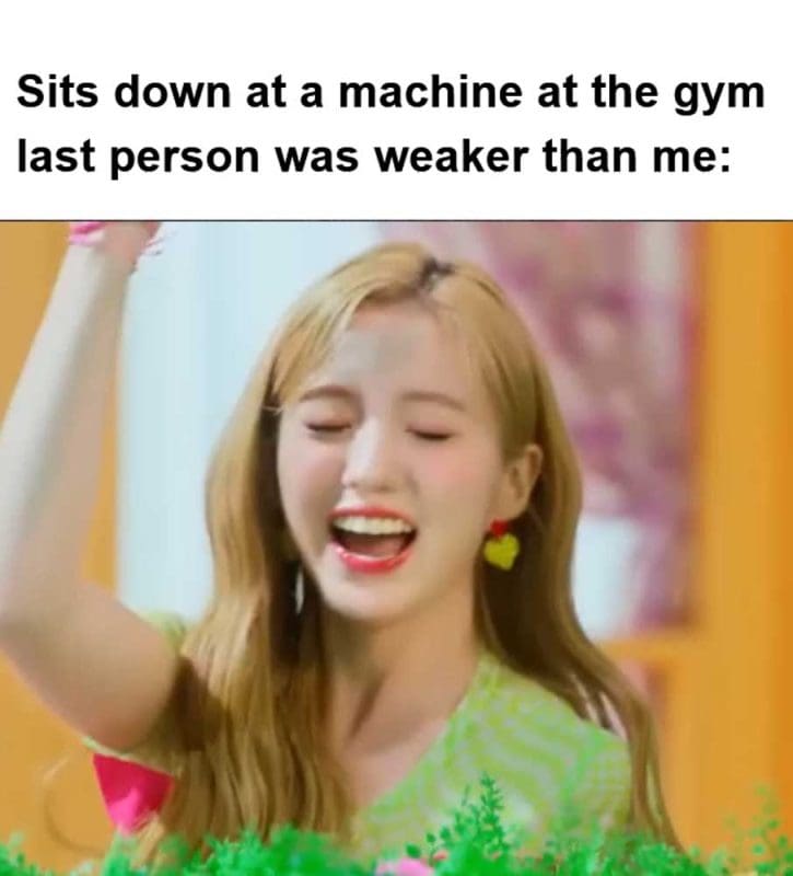 Sits Down At A Machine At The Gym Last Person Was Weaker Than Me
