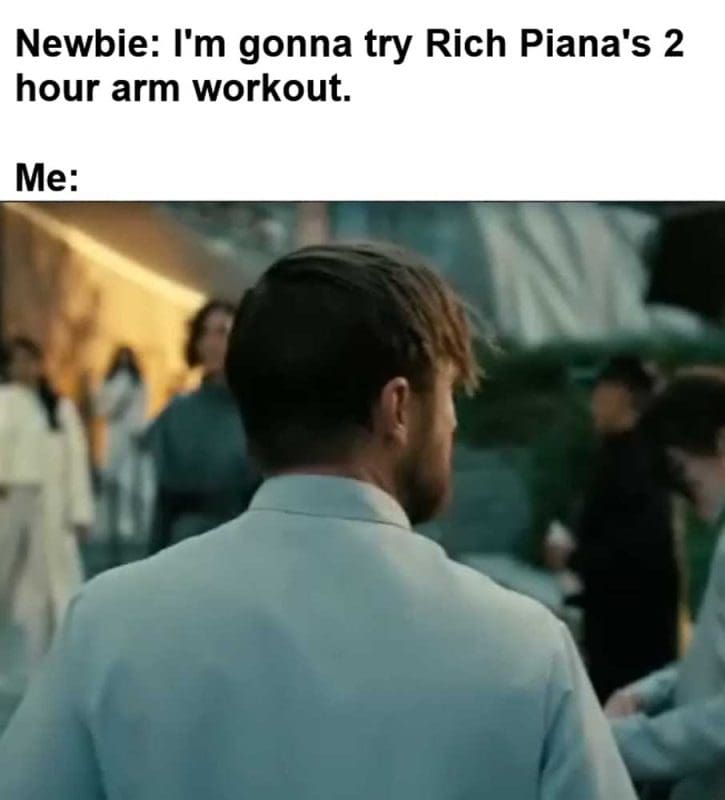 Newbie I'm Gonna Try Rich Piana's Hour Arm Workout Me