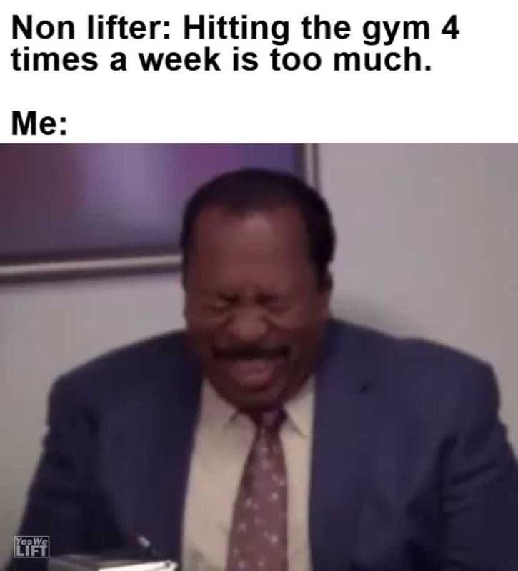 Non Lifter Hitting The Gym Times A Week Is Too Much Me