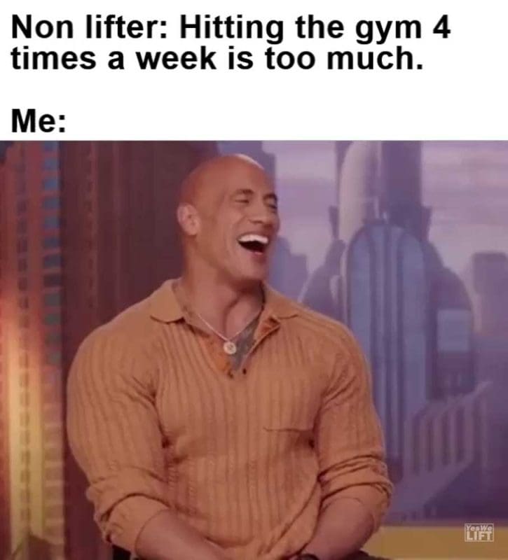 Non Lifter Hitting The Gym Times A Week Is Too Much Me