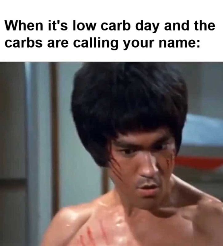 When It's Low Carb Day And The Carbs Are Calling Your Name