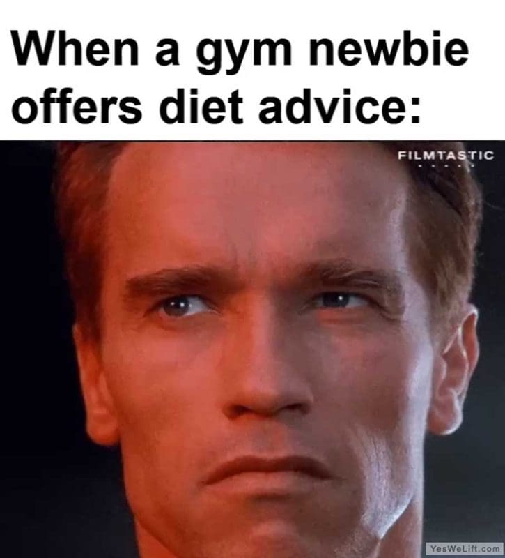 When A Gym Newbie Offers Diet Advice