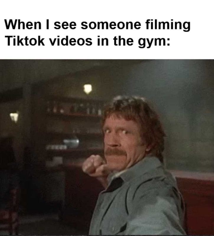 When I See Someone Filming Tiktok Videos In The Gym
