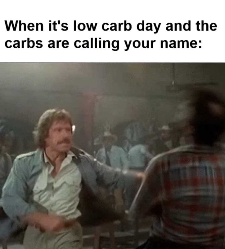 When It's Low Carb Day And The Carbs Are Calling Your Name