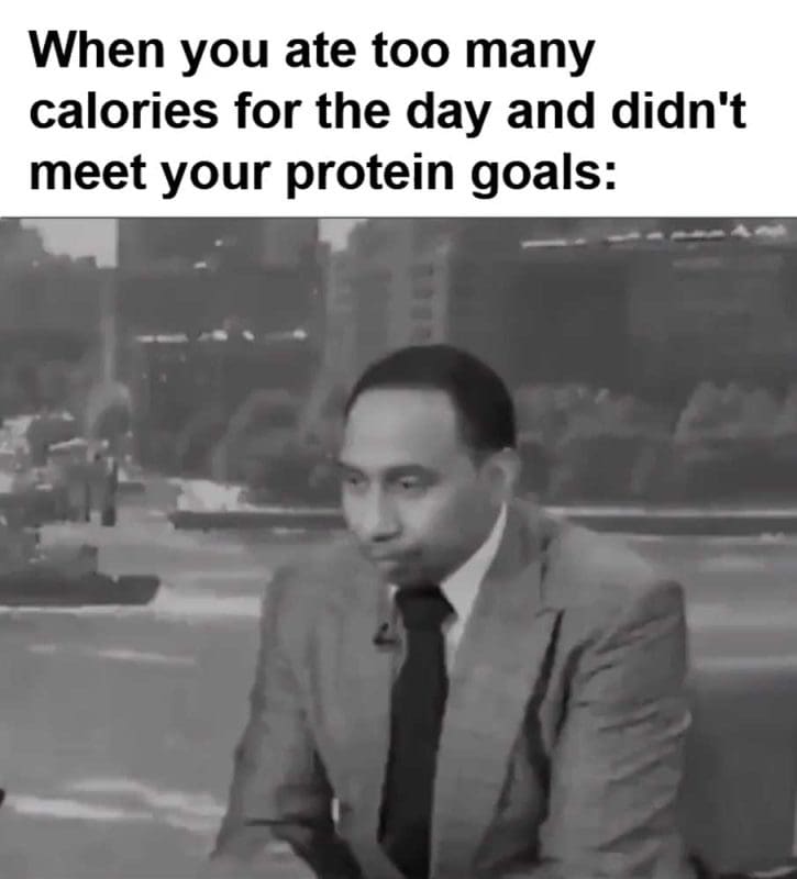 When You Ate Too Many Calories For The Day And Didn't Meet Your Protein Goals