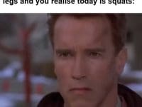 When It Took Days To Get Over Stiff Legs And You Realise Today Is Squats