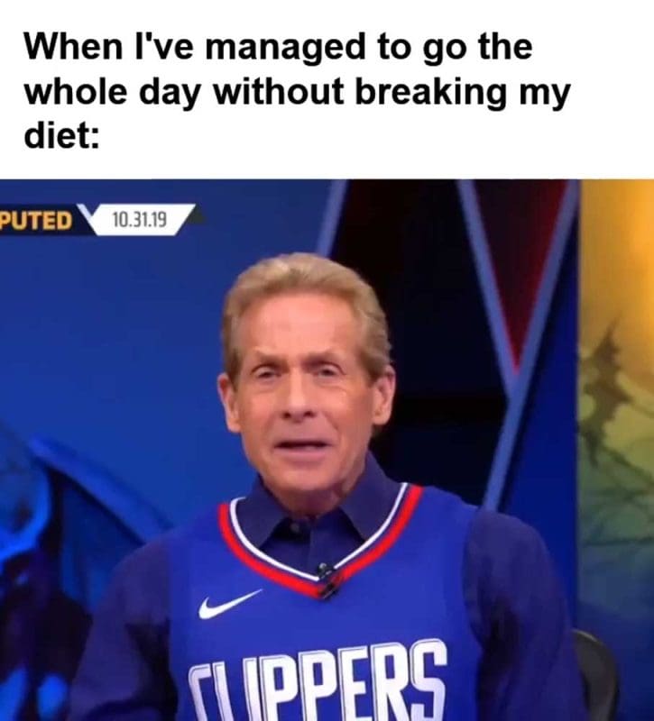 When I've Managed To Go The Whole Day Without Breaking My Diet