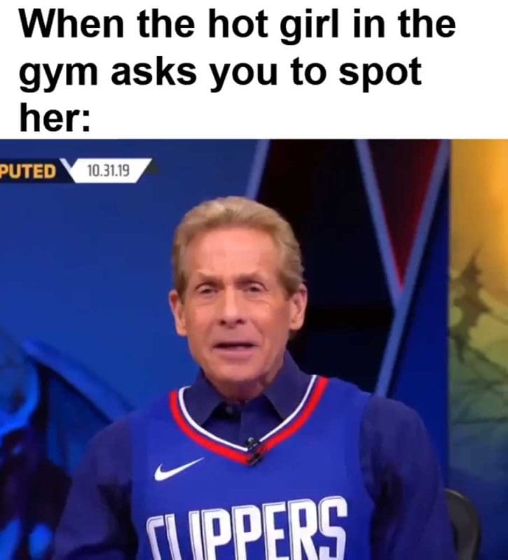 When The Hot Girl In The Gym Asks You To Spot Her