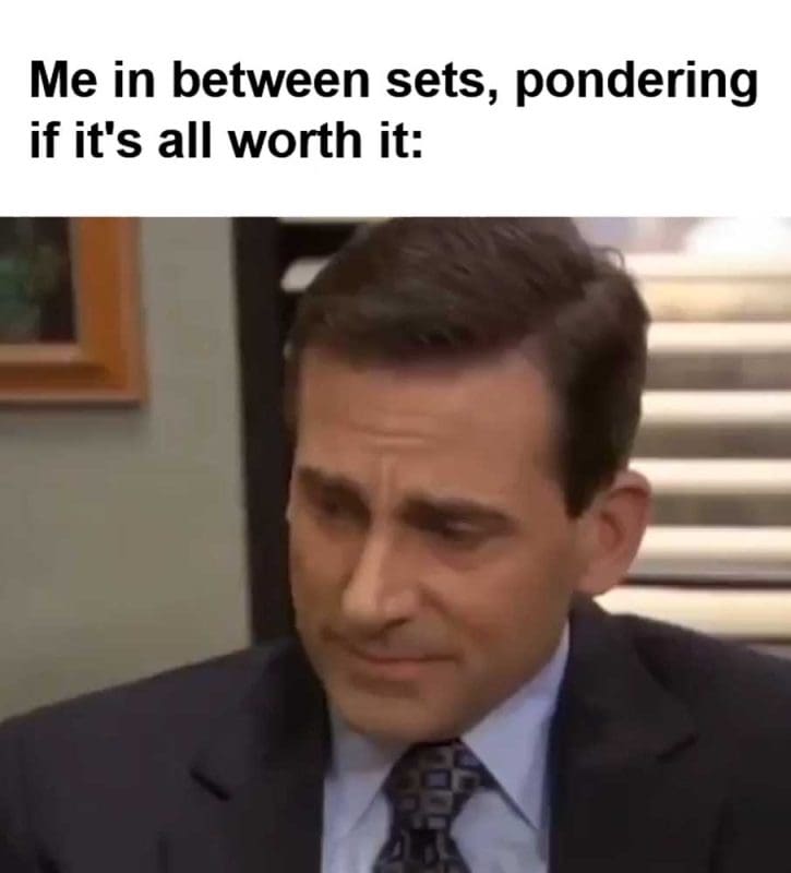 Me In Between Sets Pondering If It's All Worth It