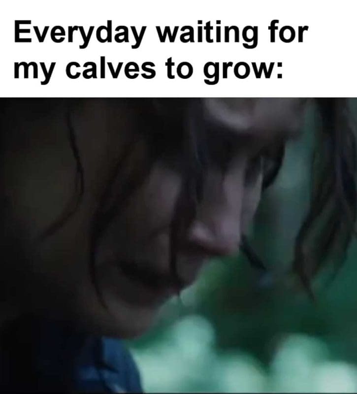 Everyday Waiting For My Calves To Grow