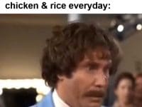 When The Holidays Are Over And You Gotta Go Back To Chicken Rice Everyday