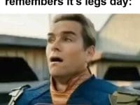 Get's To Gym Remembers It's Legs Day