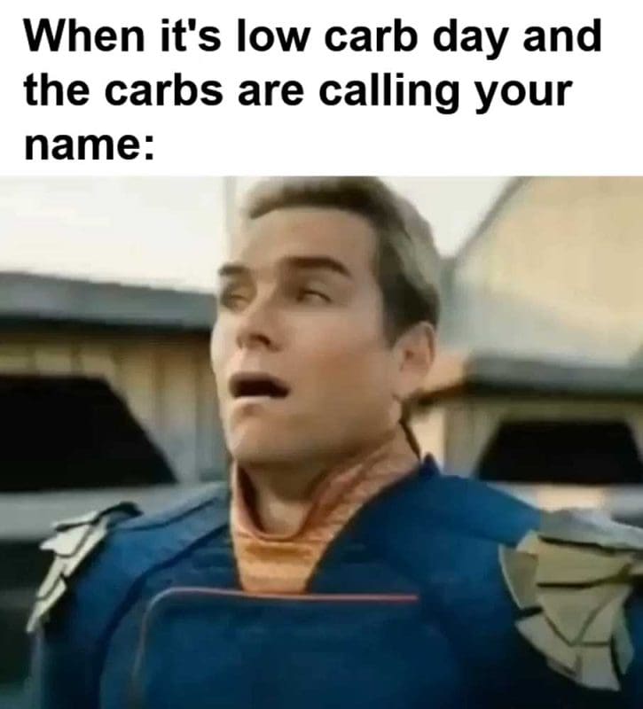 When It's Low Carb Day And The Carbs Are Calling Your Name