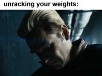 When You Go To Refill Your Water Bottle And See Someone Unracking Your Weights