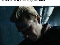 When You See Your Gym Buddy With A New Training Partner