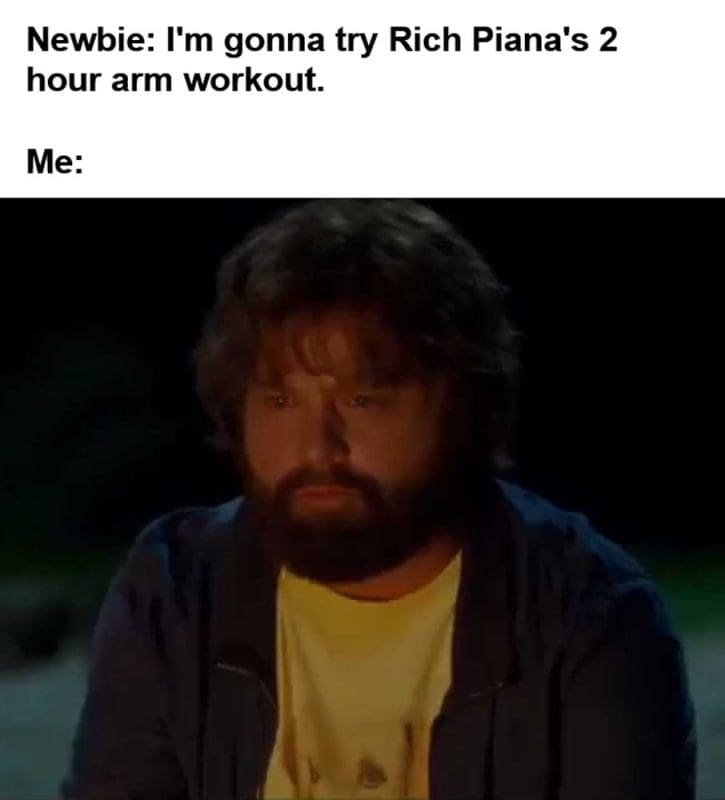Newbie I'm Gonna Try Rich Piana's Hour Arm Workout Me